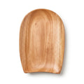 Handcrafted Organic Shape Wooden Serving Plate, Unique Grain Rustic Platter - Mahogany