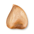 Handmade Freeform Teardrop Wooden Tray, Rustic Serving Plate - Mahogany