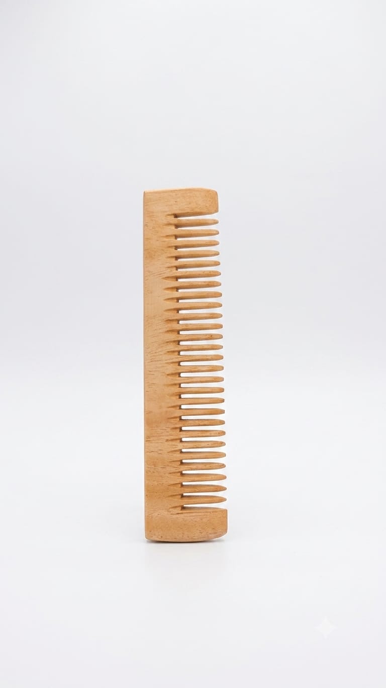 Premium Wooden Hair Comb - Natural Detangling Comb for Men & Women