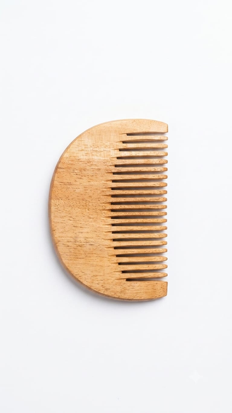 Premium Wooden Hair Comb - Natural Detangling Comb for Men & Women