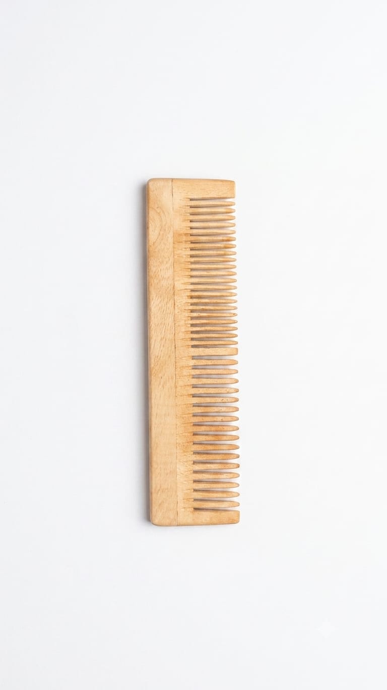 Premium Wooden Hair Comb - Natural Detangling Comb for Men & Women