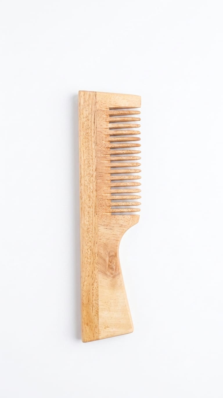 Premium Wooden Hair Comb - Natural Detangling Comb for Men & Women