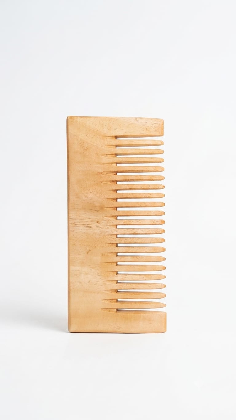 Premium Wooden Hair Comb - Natural Detangling Comb for Men & Women