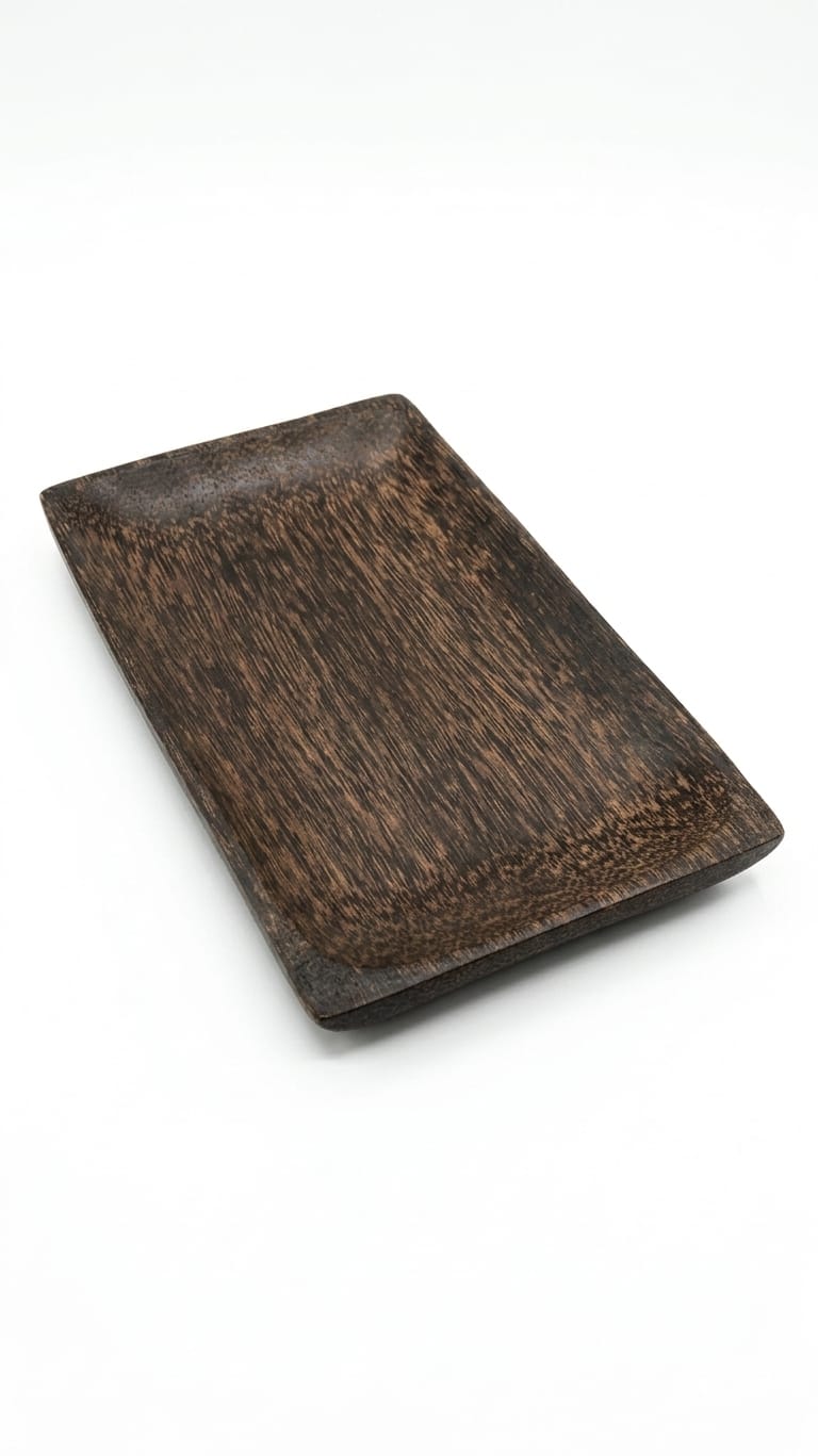Palm Wood Rectangular Snack Dish / Platter