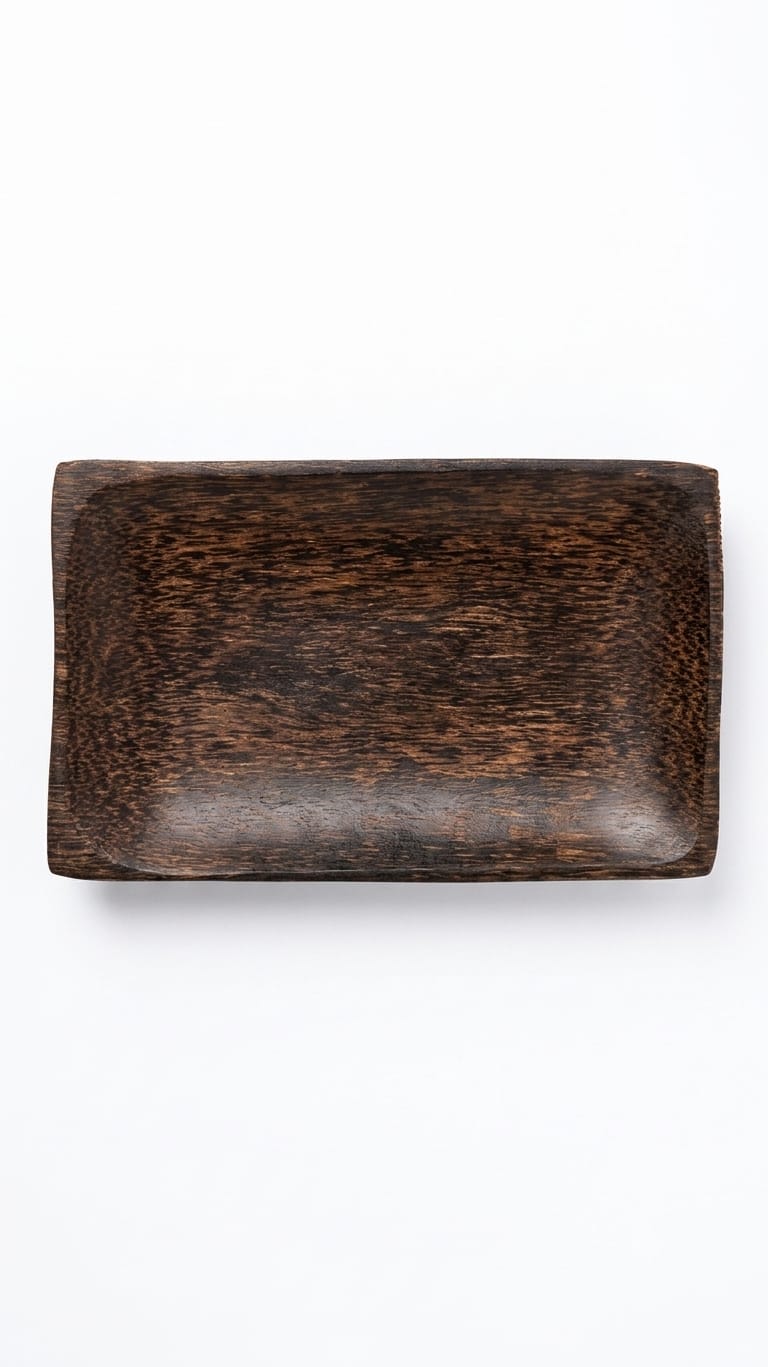 Palm Wood Rectangular Snack Dish / Platter