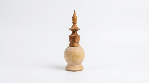 Handcrafted  Wooden Sindoor Box - Traditional Sindoor Container