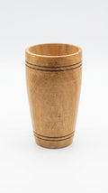 Handcrafted Wooden Tumbler Cup - Rustic Desk & Kitchen Holder