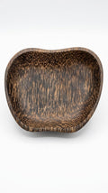 Handcrafted Wooden Serving Bowl - Leopard Grain Pattern