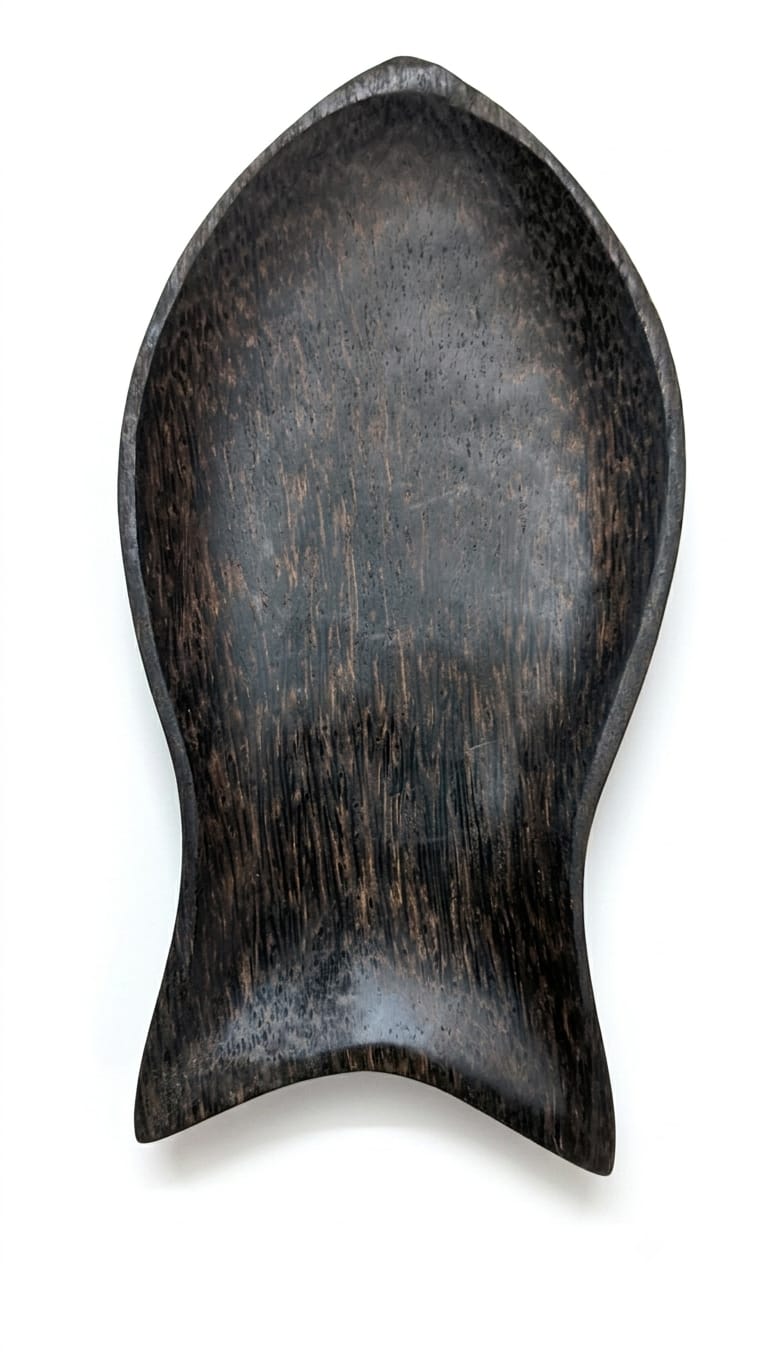 Handcrafted Wooden Fish Shaped Serving Dish - Unique Platter