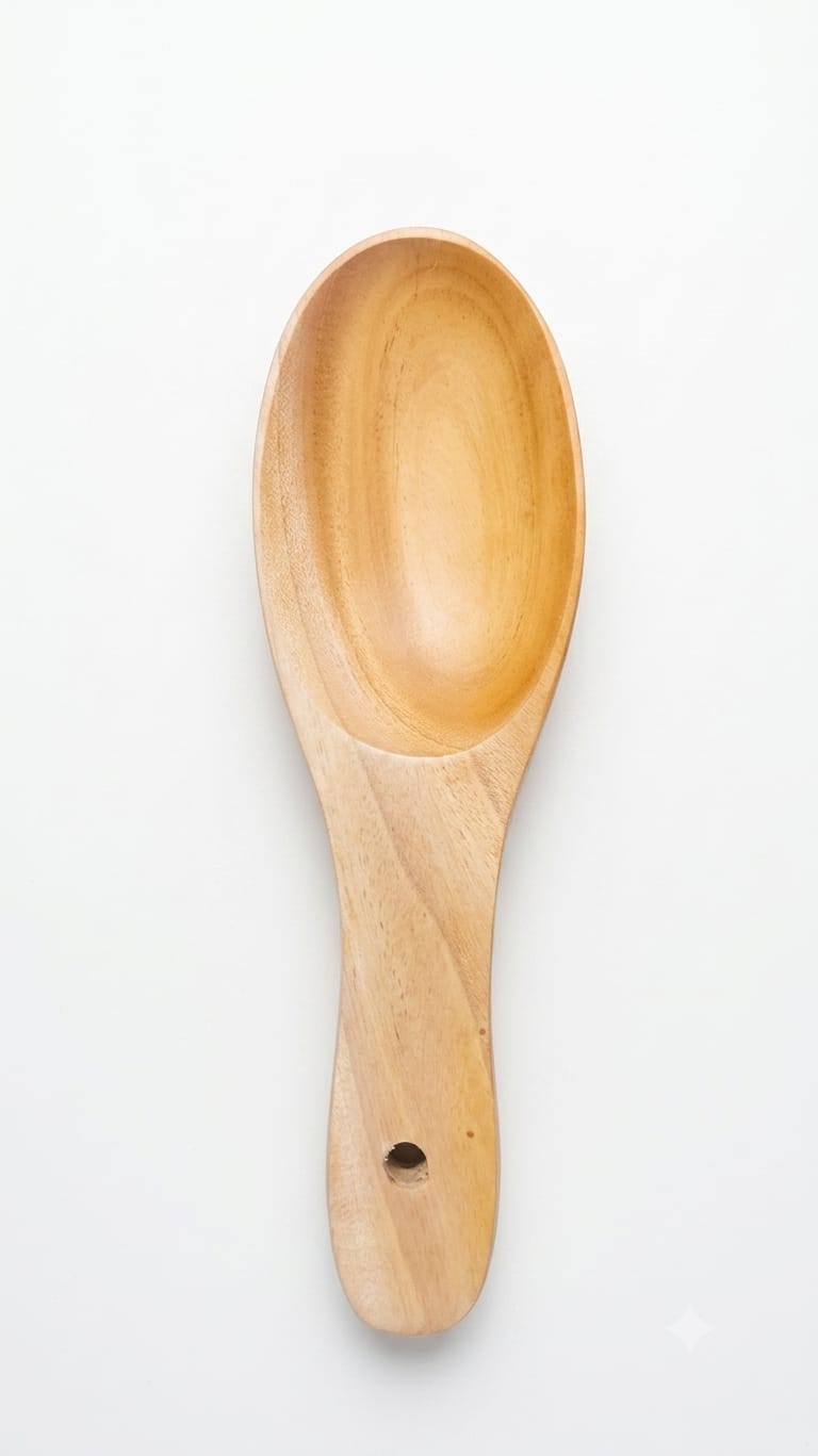 Natural Wooden Kitchen Tools - Spoon & Turner Set