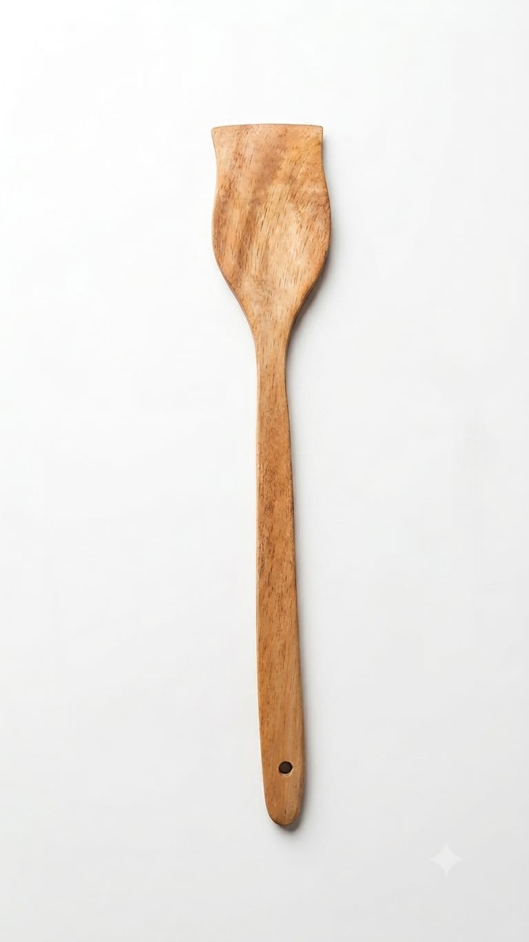 Natural Wooden Kitchen Tools - Spoon & Turner Set