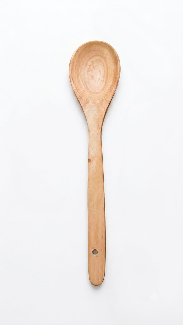 Natural Wooden Kitchen Tools - Spoon & Turner Set