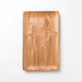 Premium Wood Serving Tray - Rectangular Shallow Lip Platter