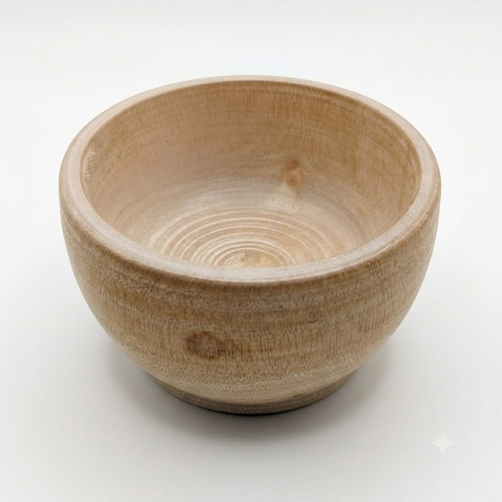 Handcrafted Wooden Bowl - Rustic Serving & Snack Bowl
